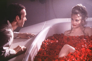 Lester fantasizes about Angela: "I was hoping you'd give me a bath.  I'm very, very dirty."