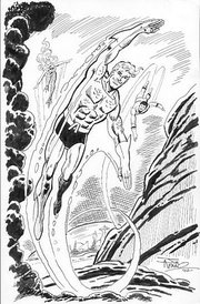 Aquaman, Aqualad and Mera, as they were depicted circa the 1970s. Art by Jim Aparo.