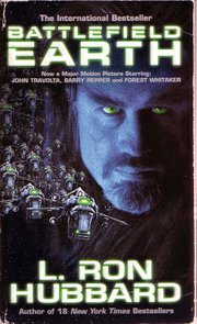 Cover of the novel Battlefield Earth intended to promote the movie