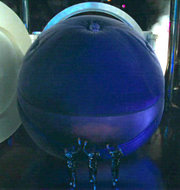  Violet Beauregarde after blowing up into a giant blueberry.