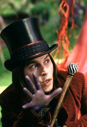Johnny Depp as Willy Wonka