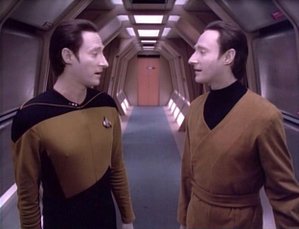 Data (left) with his brother, Lore