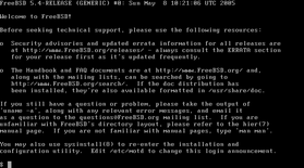 Screenshot of FreeBSD terminal