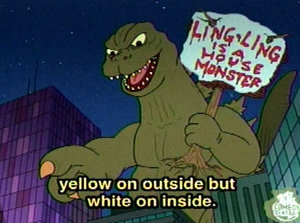 Godzilla's cameo in Drawn Together