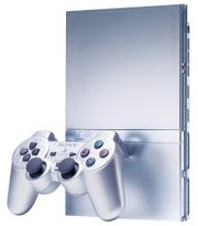 Slim model in silver