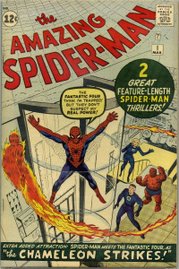 The Amazing Spider-Man #1 (March 1963). Cover art by Jack Kirby (penciler) and Steve Ditko (inker).