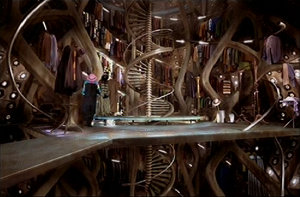 The 2005 series' TARDIS wardrobe.