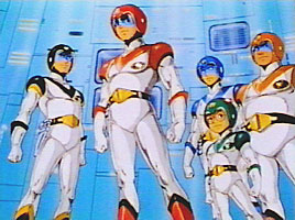 Original Voltron team. From left to right: Sven, Keith, Lance, Pidge, and Hunk