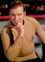 William Shatner as Captain Kirk in Star Trek